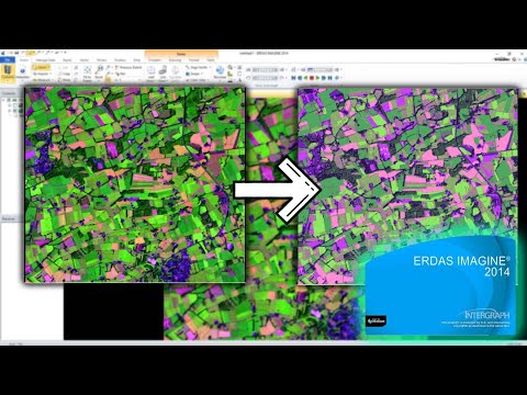 Unsupervised Classification of a satellite image  - Erdas Imagine