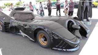 バットモービルが凄まじいエンジン音を鳴らし爆走！ Batmobile Batman Japan バットマン カスタムカー サムライコスメチック