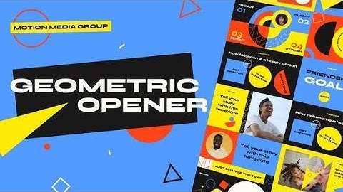 Geometric Opener 3 in 1 AFTER EFFECTS Template Videohive 32138668