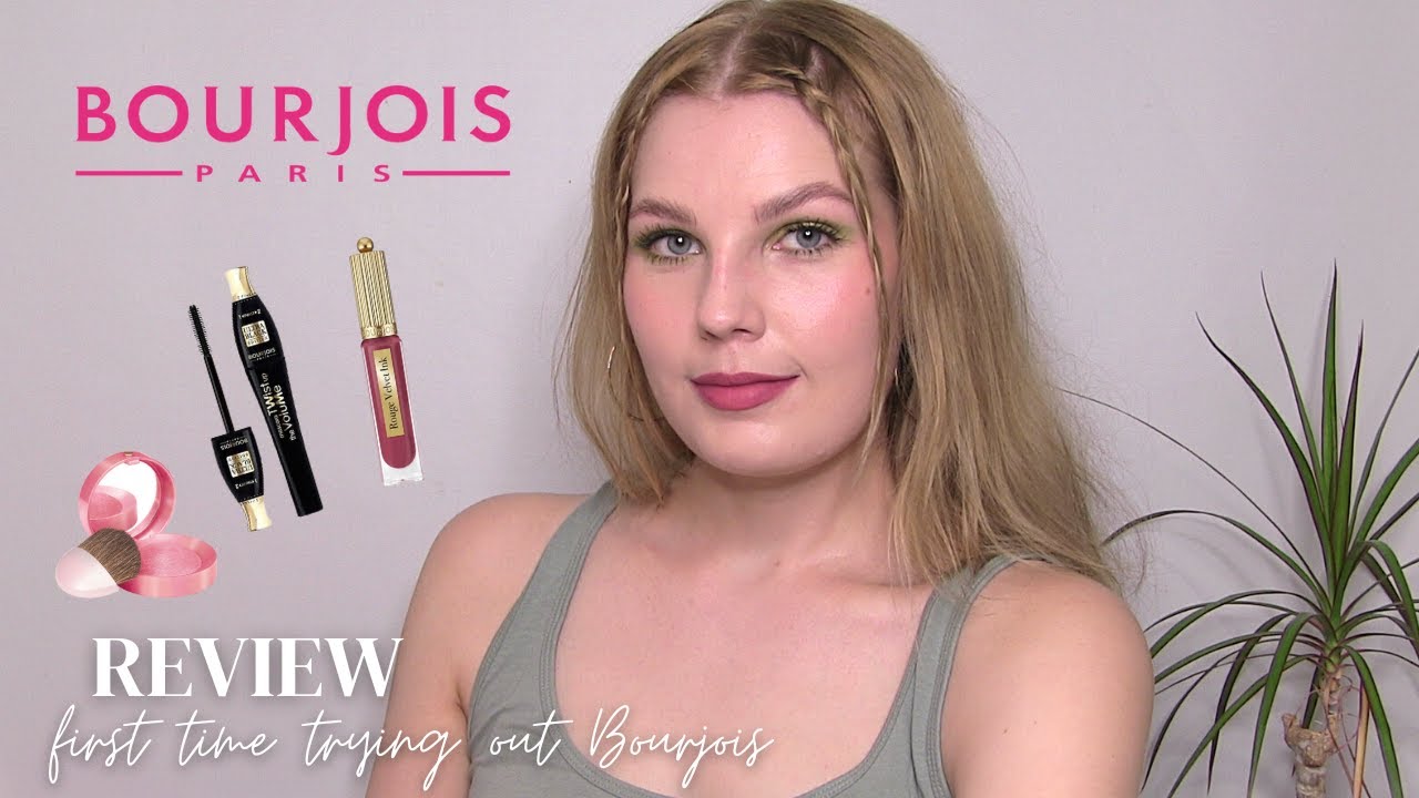 Bourjois review - little round pot blusher, twist up the volume mascara,  rouge velvet ink lipstick 