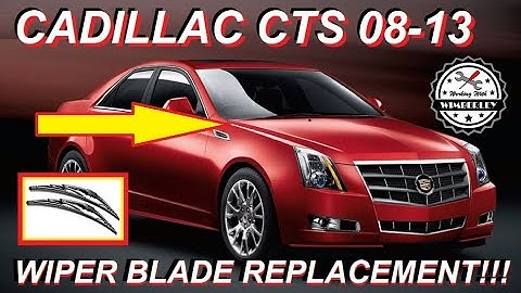 How To Replace The Windshield Wiper Blades On A Cadillac CTS 2008-2013 Sedan, Coupe & Wagon