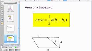 Saxon Pre-Algebra - Lesson 116 - Area of Parallelograms and Trapezoids