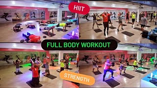 full body workout / strength & hiit / تمارين جماعية لحرق الدهون العنيدة