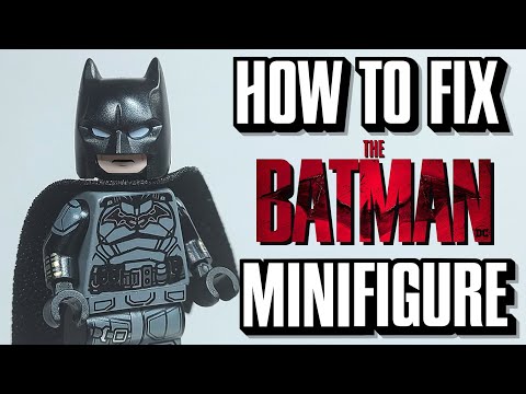 Upgrading Robert Pattinson's LEGO Batman 2022 minifigure