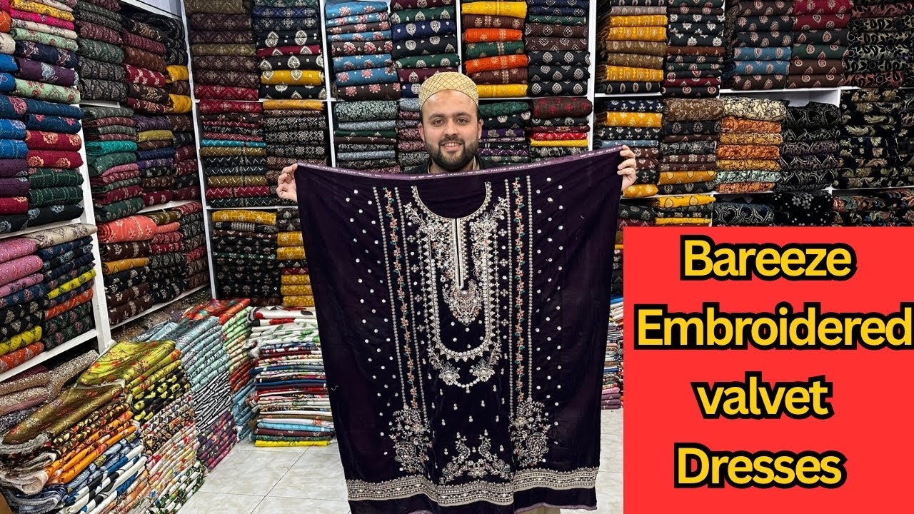 Bareeze Luxury Embroidered Valvet Dresses! Top Class Party Wear Dresses! New Winter Collection