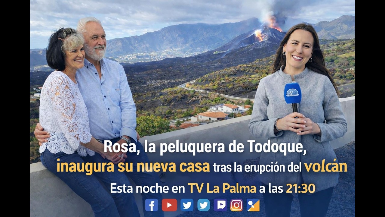 Rosa, la peluquera de Todoque, inaugura su nueva casa tras perderla en el volcán de La Palma