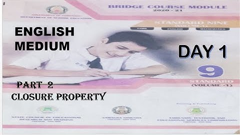 9thMaths |BridgeCourse | English  Medium | DAY 1 |RATIONAL NUMBERS | |Closure Property | PART 2