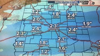 Morning snow! Arctic air arrives Wednesday.