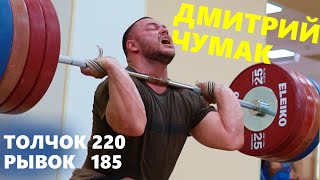 Dmitry Chumak - How to training olympic weightlifter C&amp;J 220 / Snatch 185