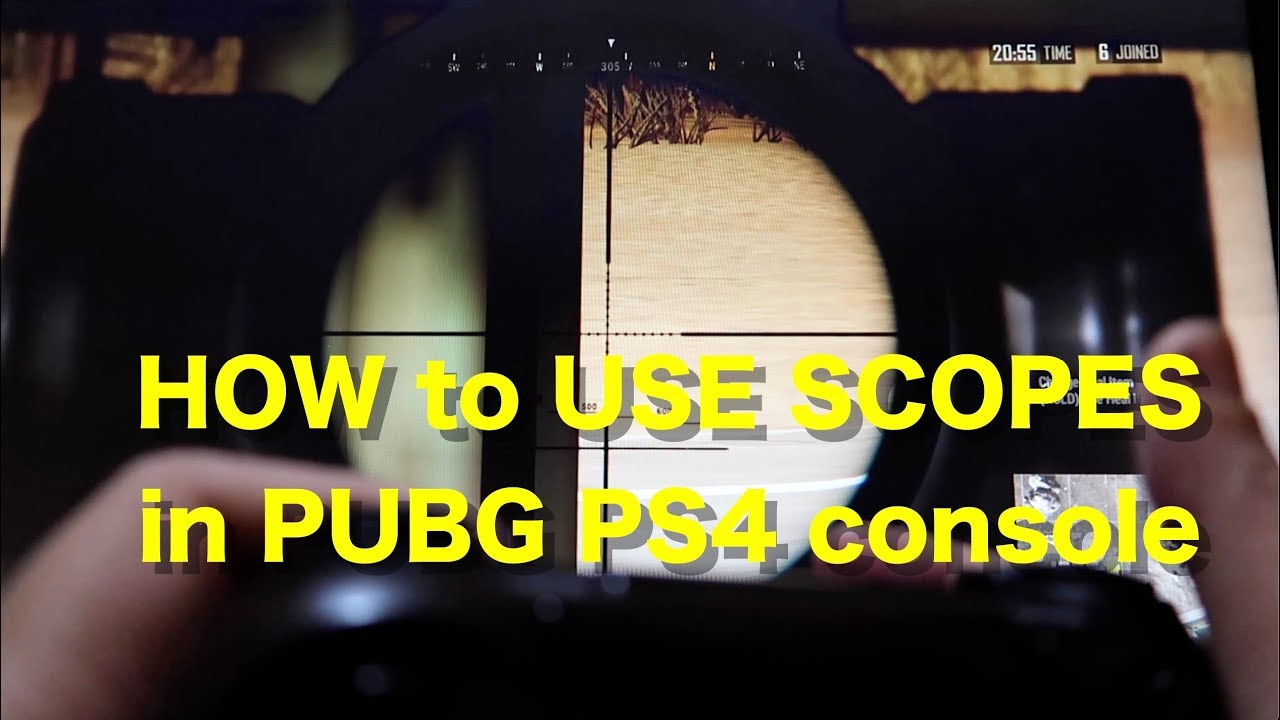 How To Use Scope In Pub G On Ps4 Console Youtube