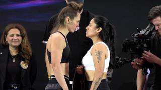 Ellie Scotney Vs. Mayelli Flores & Undercard Undisputed Super-Bantamweight World Le Weigh In