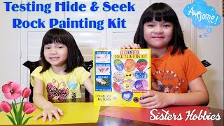 Testing Hide & Seek Rock Painting Kit