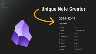 Unique Note Creator plugin (how-to)