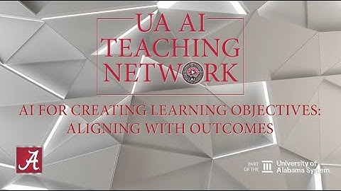 AI for Creating Learning Objectives Aligning with Outcomes