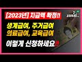 [2023년 저소득층 생활보장 지급액확정]생계급여,주거급여,의료급여,교육급여!! 이렇게 신청하세요 ]#3.1경제독립tv