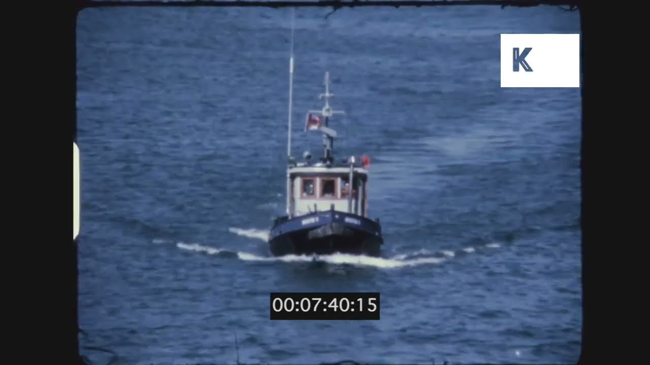1960s Vancouver, Canada, Boats on Lake, Home Movies, 8mm