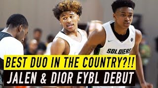 Jalen Green and Dior Johnson PUT ON A SHOW in their Nike EYBL Debut! Nike EYBL Oakland Soldier Mix