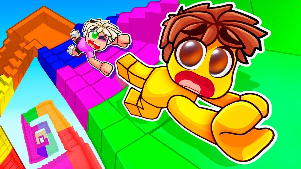 die GEFÄHRLICHSTE REGENBOGEN TREPPE ÜBERLEBEN... (OMG) 🌈  in Roblox!