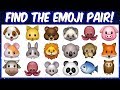 Find the emoji pair | Emoji Puzzles | Spot the odd emoji pair |  Find the pair game emojis quiz