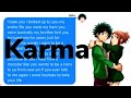 Karma by ajr—my hero academia lyric prank izuocha