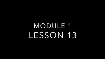 1st Grade: Module 1 Lesson 13