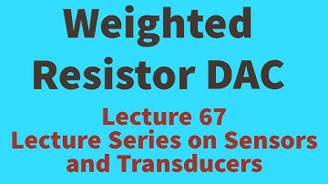 Weighted Resistor Digital to Analog Converter DAC Technique S&T Lecture Videos_What is DAC? Types EE