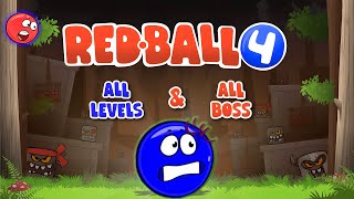 Red Ball 4 - Blue Tomato Ball with All Levels All Boss Full Gameplay