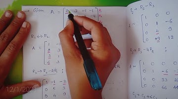 Normal Form Of a Matrix || Rank of Matrix by reducing it to Normal Form || Matrices  (In Kannada)