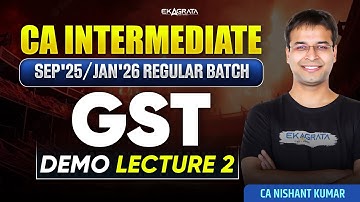 CA-Inter GST Regular Batch for Sep