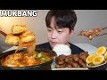 아내표 집밥🍚 김치왕만두전골 마약계란장 용가리떡갈비 먹방 Spicy Dumpling Hot Pot Korean food ASMR MUKBANG EATING SHOW