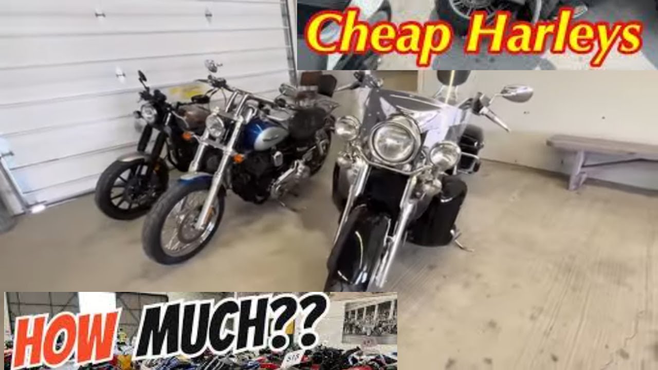 Cheap Motorcycles At The Local Public Auto Auction! Bidding On Bikes!!