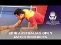 Tomokazu Harimoto vs Xu Xin | 2018 Australian Open Highlights (1/2)