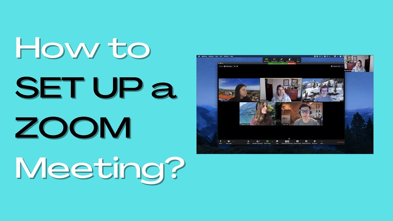 how to set up a zoom presentation