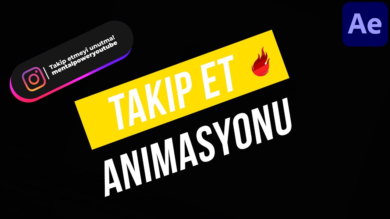 İnstagram Takip Et Animasyonu Yapmak | After Effects Dersleri #3