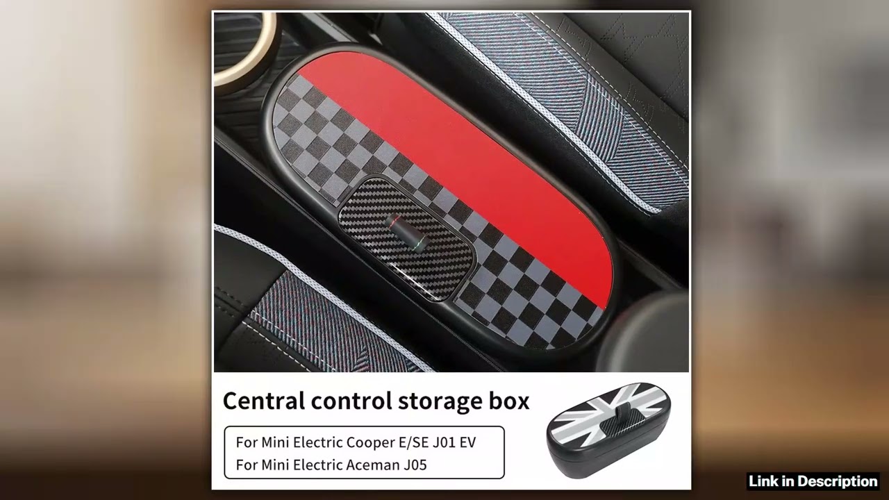 Central Control Storage Box For Mini Cooper ESE J01 EV J05 Aceman 2024 2025 ABS Central Armrest Sto