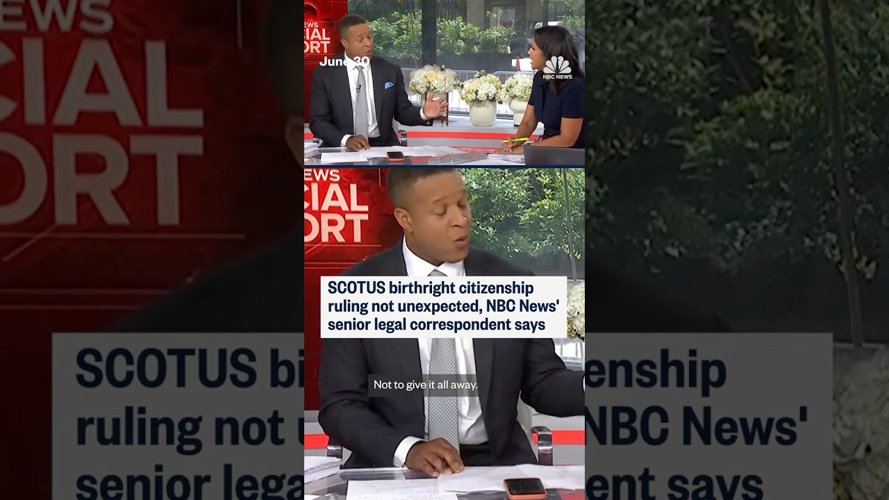 SCOTUS birthright citizenship ruling not unexpected, NBC News’ senior legal correspondent says SCOTUS birthright citizenship ruling not unexpected, NBC News’ senior legal correspondent says