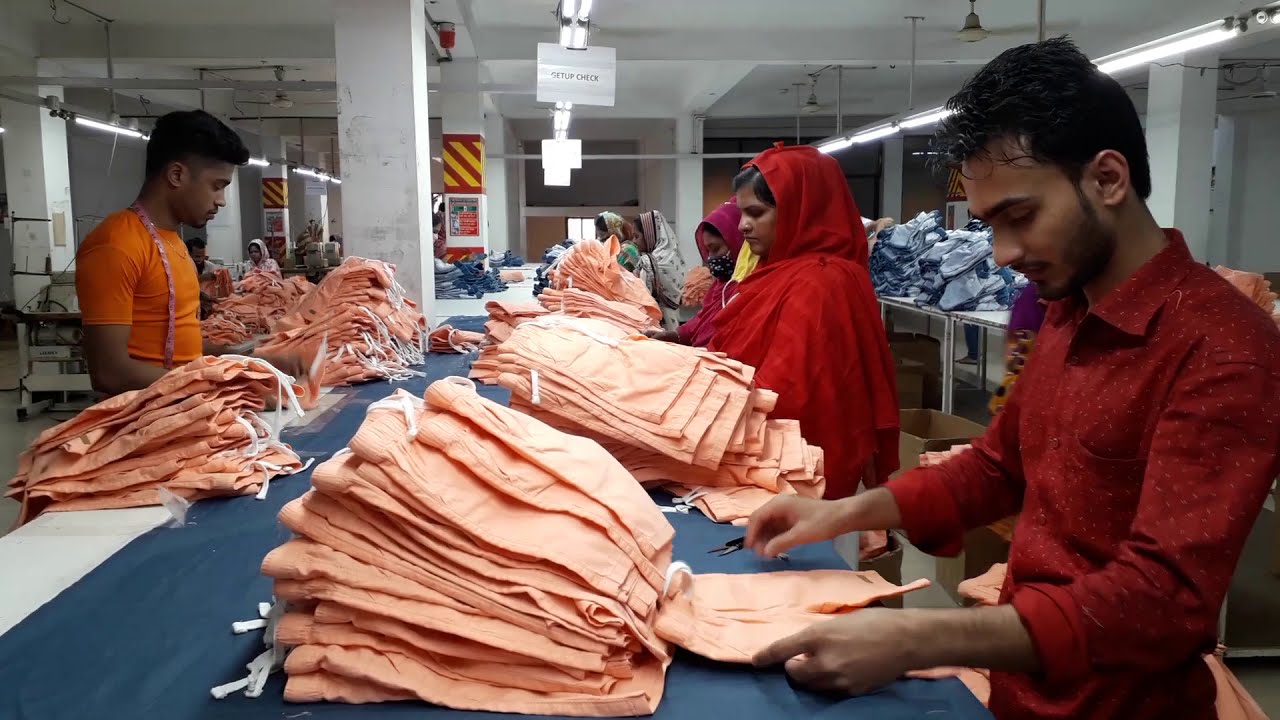 পোশাক কারখানার ফিনিশিং সেক্শন ,Garments Finishing section 