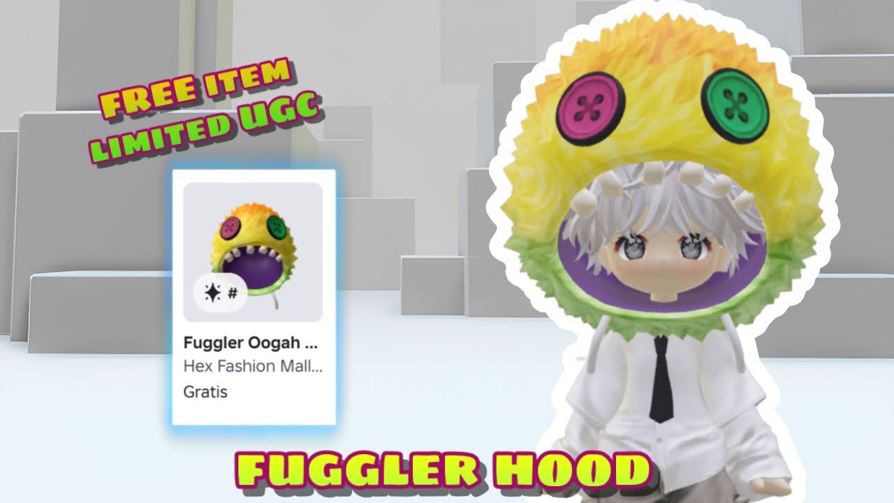 TUTORIAL FREE UGC LIMITED FUGGLER HOOD Roblox YouTube 