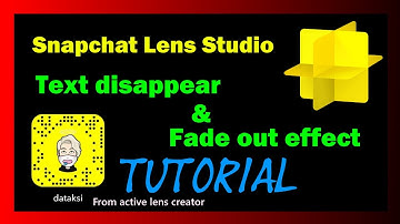 How to make text disappear and do fade out effect? | Snapchat Lens Studio tutorial