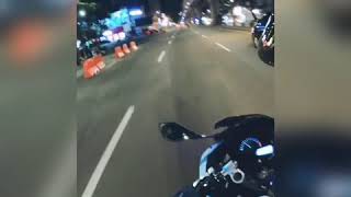 Night riding at palembang city