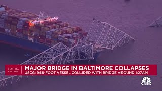 Baltimore bridge collapse latest: Cargo ship crew issued a mayday call before the accident