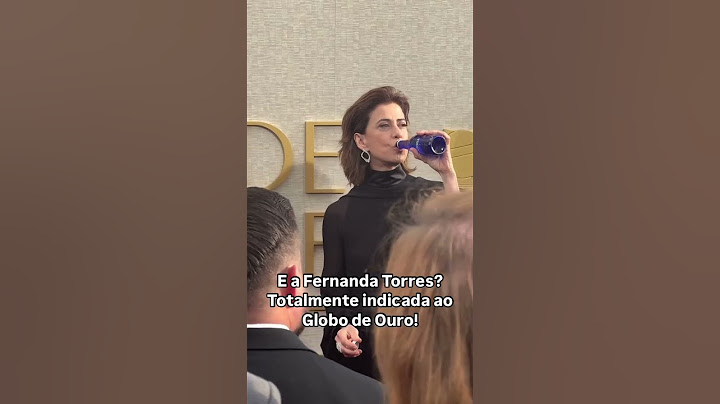 Fernanda Torres totalmente indicada e hidratada no Globo de Ouro! Brasil inteiro está na torcida