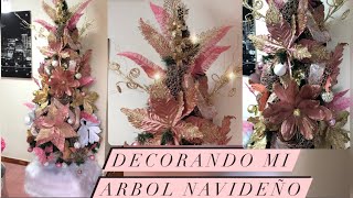 DECORANDO MI ARBOL NAVIDEÑO 2021 COMO DECORAR FACIL Y ECONOMICO ARBOL DE NAVIDAD