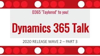 2020 Release Wave 2 - Part 3