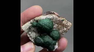 Video preview: Botryoidal Malachite with Quartz — DR Congo · 5.7 cm | Natural Mineral Specimen