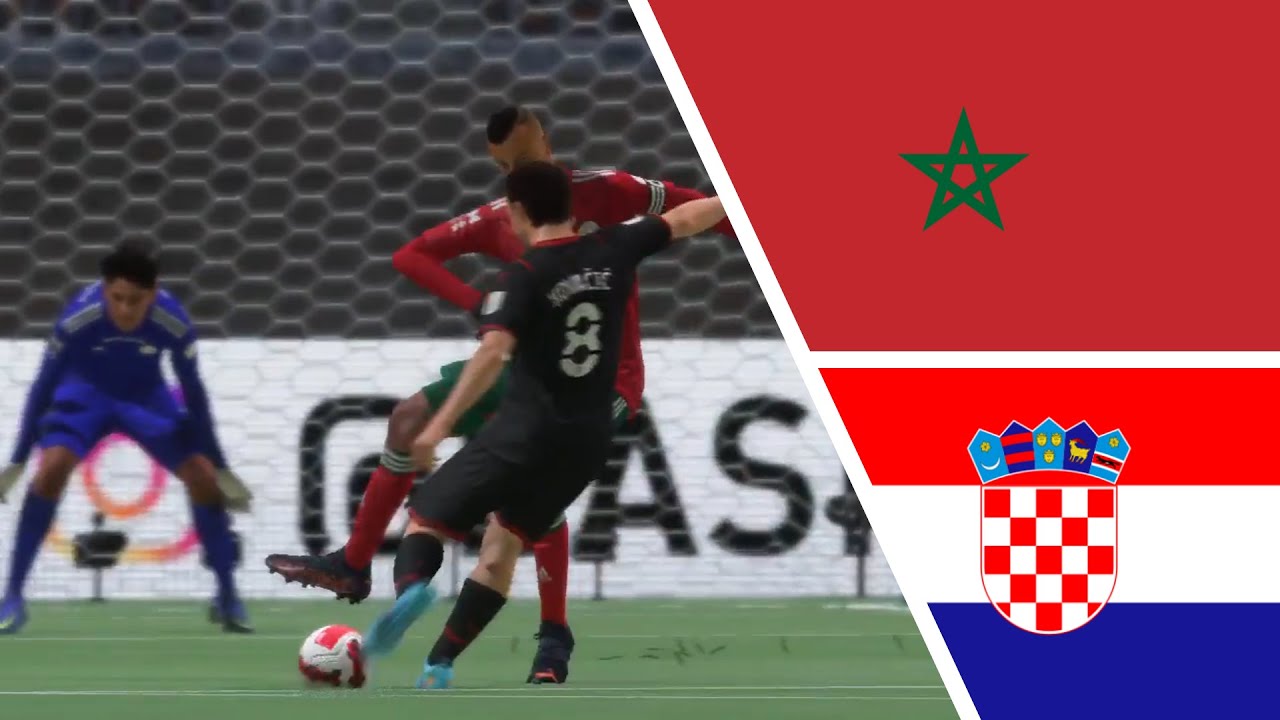 【FIFA 22】F① | Croatia vs Morocco | FIFA World Cup Qatar 2022【PS4】 - YouTube