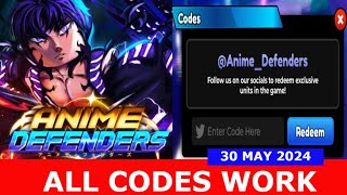 *ALL CODES* Anime Defenders [🎉RELEASE] ROBLOX | 30 MAY 2024