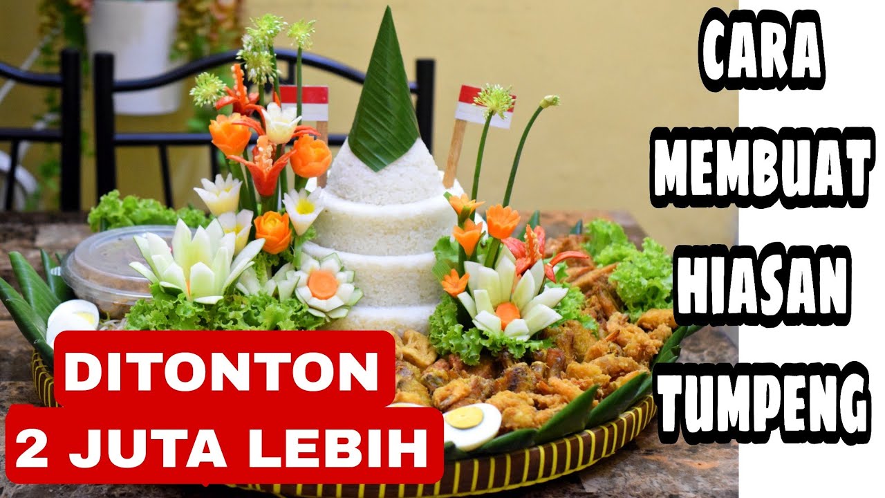 Membuat Hiasan Tumpeng  Menata Tumpeng  17an YouTube