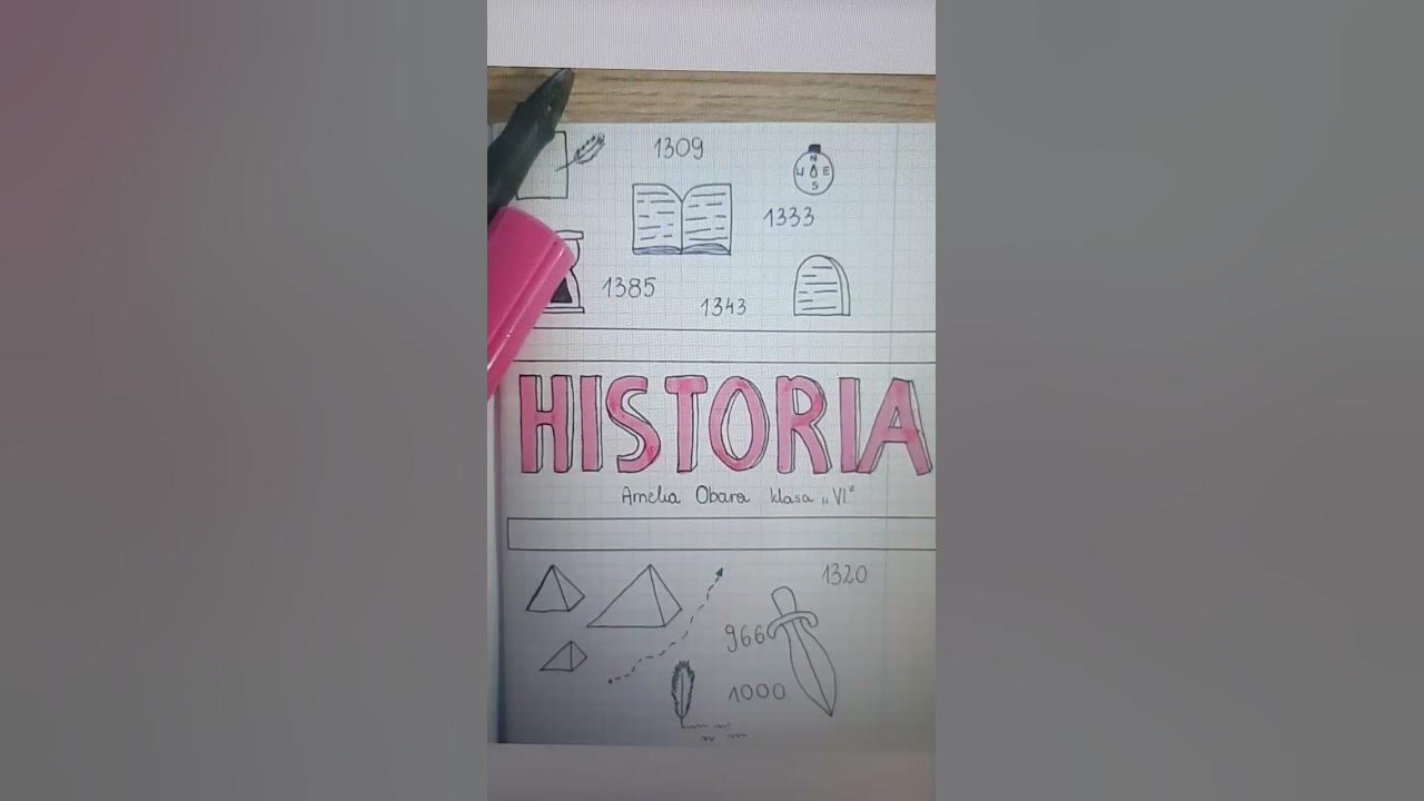 Pierwsza Strona Zeszytu Do Historii Rysunki Pierwsza strona zeszytu do historii #shorts - YouTube