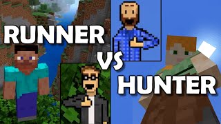 SPEEDRUNNER vs HUNTER  Minecraft Manhunt  SPLITSCREEN  Nintendo Switch